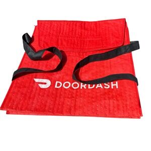 DoorDash Insulated Delivery Bag Red Thermal Food Pizza Carrier Tote Bag